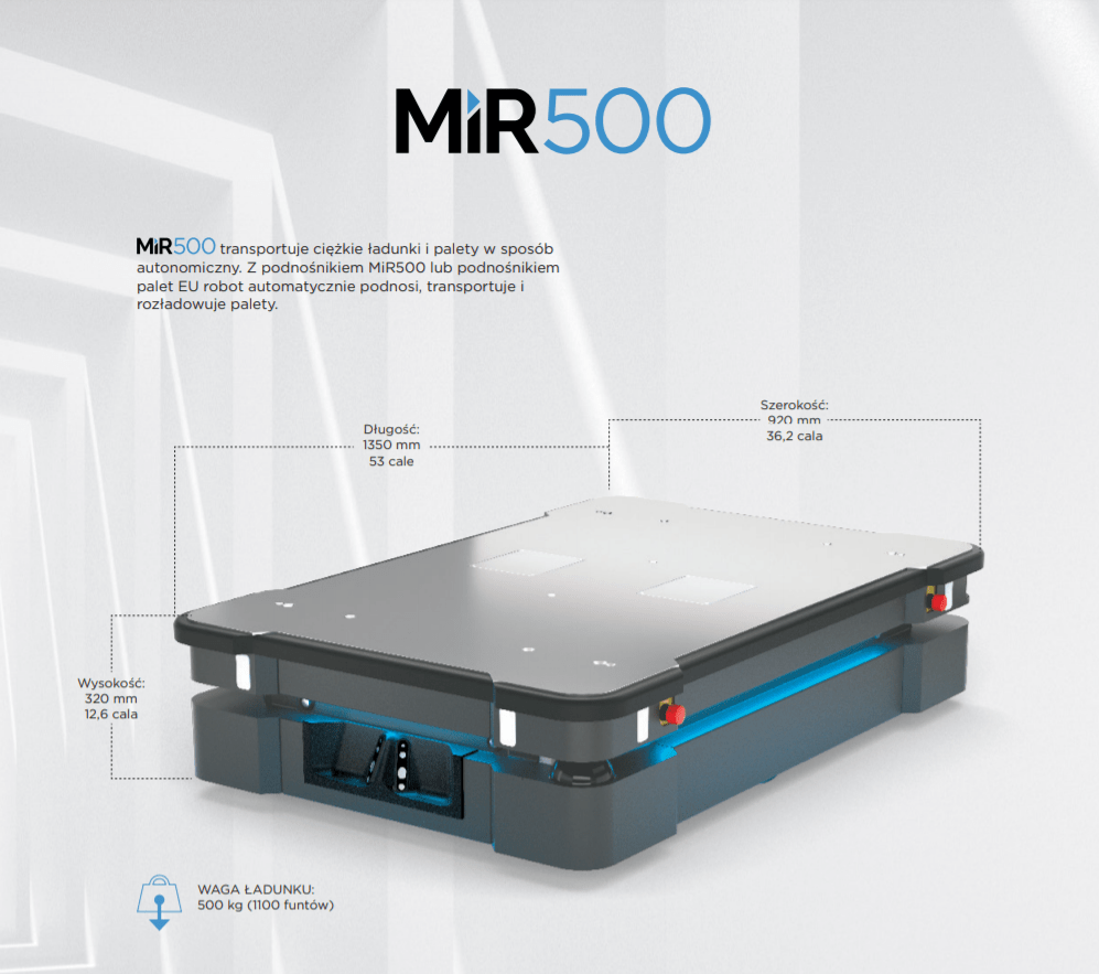 MiR500 robot autonomiczny